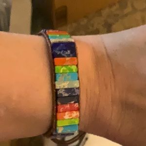 Multi colored stone bracelet NWOT